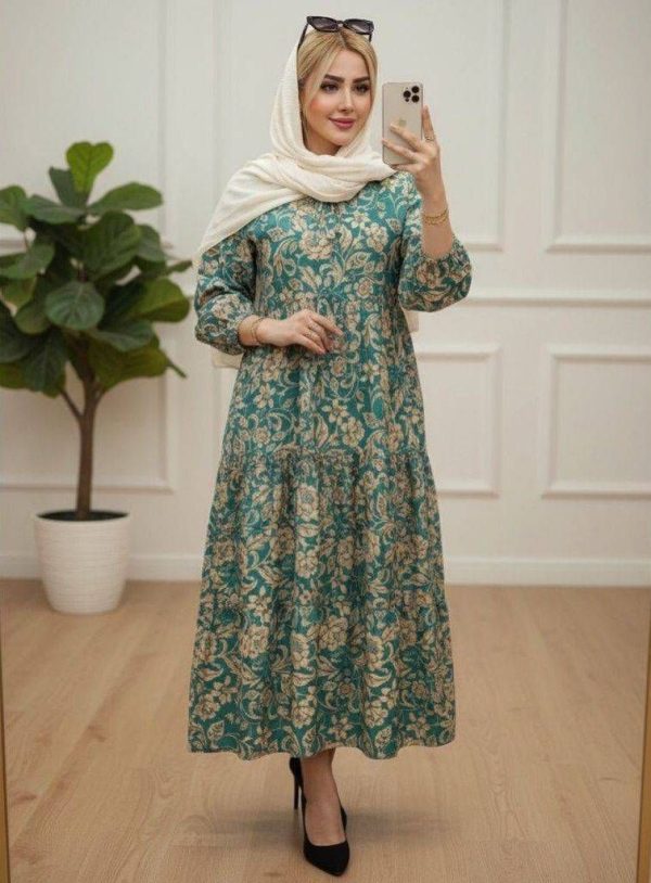 پیراهن ساحلی گلدار 
