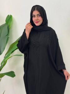 عبایی زنانه جواهر دوزی 3 گل